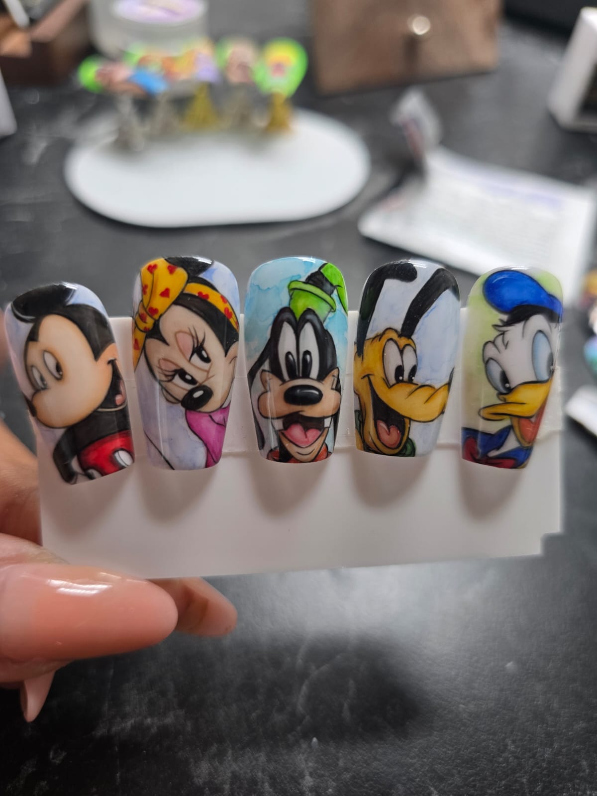 Nail art Cartoon Disney Aquarela